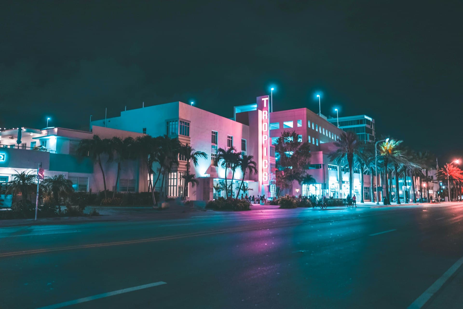 Miami skyline at dusk